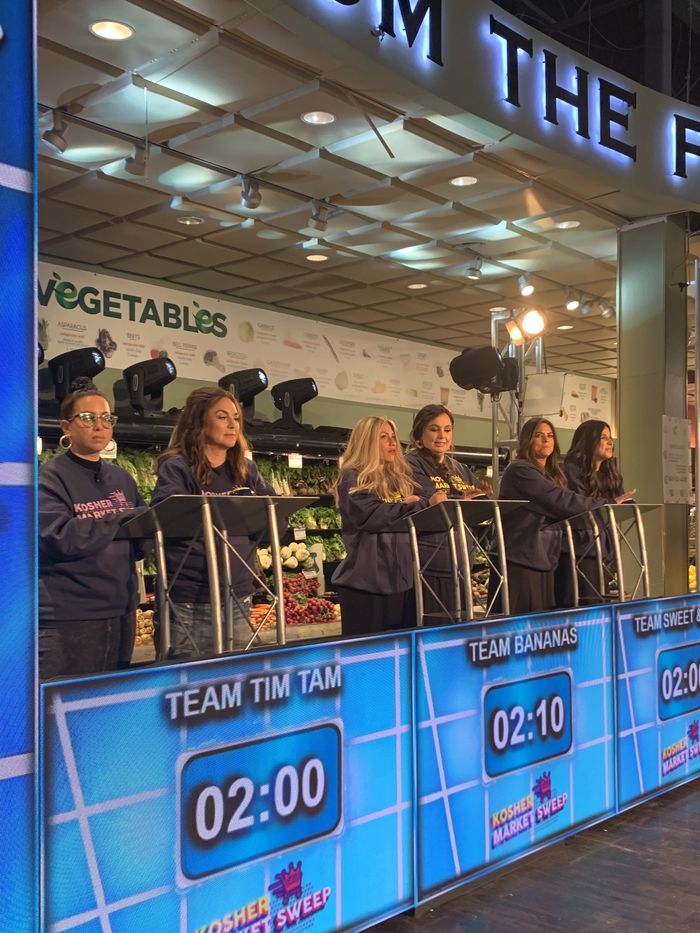 Contestants at the podiums